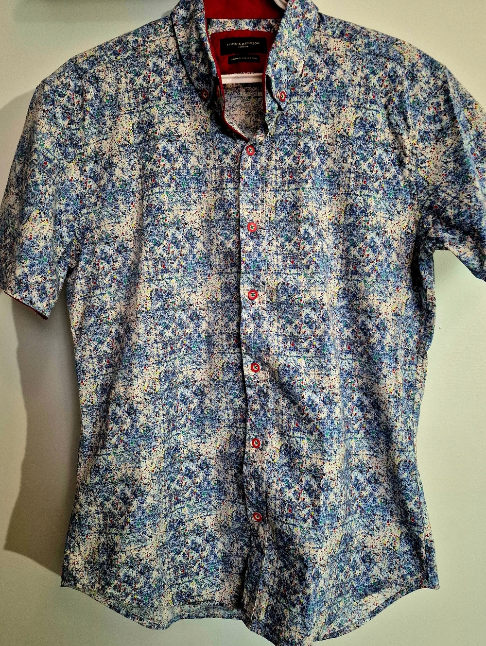 LLOYD & JEFFERSON London Premium Collection Mens Button Down Shirt like NEW LRGE